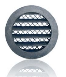 Решетка круглая алюминиевая с сеткой с фланцем 200мм Viento 200РКМ (200мм)