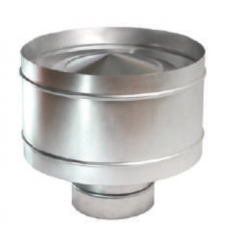 Дефлектор (зонт+кольцо) нержавеющая сталь Viento ДФЛ140Н D140
