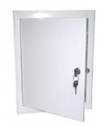 Люк-дверца ревизионная металлическая с замком ЛМ4545З (450х450)
