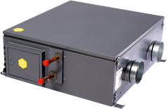 Вентиляционная установка c водным нагревом Minibox.W-1650-2/48kW/G4 GTC без пульта (с/у в комплекте)