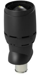 Вентиляционный выход Vilpe FLOW XL-160/ИЗ/500 черный (350102)