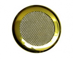 Решетка круглая Градвент КП-100 нержавейка (золото)