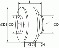 Канальный вентилятор Shuft CFs 125S