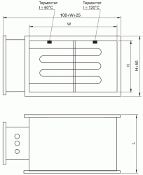 Электронагреватель Shuft EHR 700x400-30