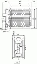 Водяной нагреватель Shuft WHR 500x250-2