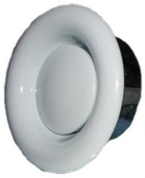 Круглый потолочный приточный диффузор металлический AVA DI 100 RAL 9016