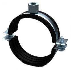 Металлический хомут с резиновым профилем и гайкой AVA 1/2" М8 (20-24)